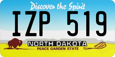 ND license plate IZP519