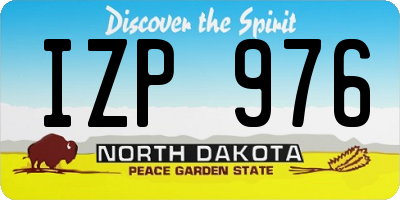 ND license plate IZP976