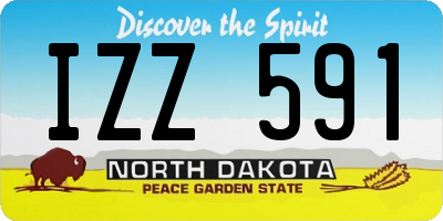 ND license plate IZZ591