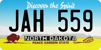 ND license plate JAH559