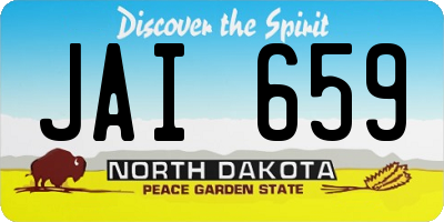 ND license plate JAI659
