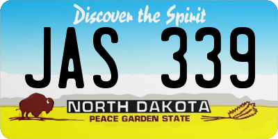 ND license plate JAS339