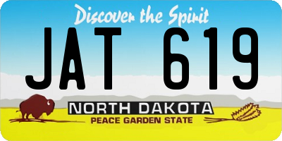 ND license plate JAT619
