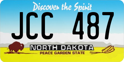 ND license plate JCC487