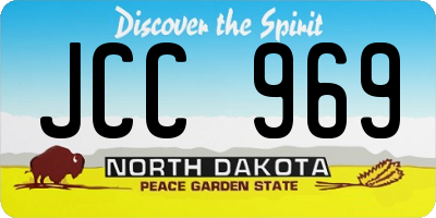 ND license plate JCC969