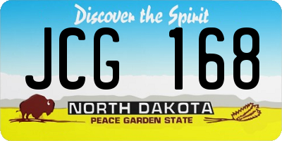 ND license plate JCG168