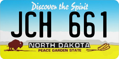 ND license plate JCH661
