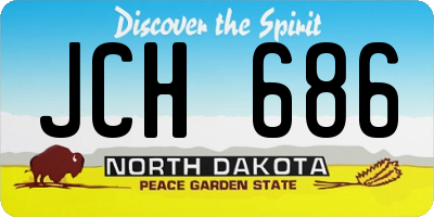 ND license plate JCH686