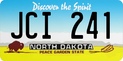 ND license plate JCI241