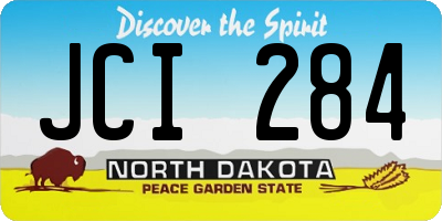 ND license plate JCI284