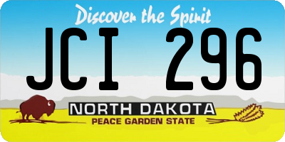 ND license plate JCI296