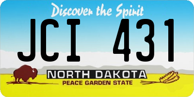 ND license plate JCI431