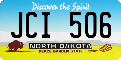ND license plate JCI506