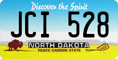 ND license plate JCI528