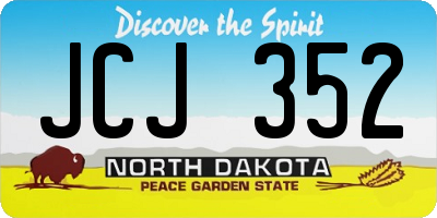 ND license plate JCJ352