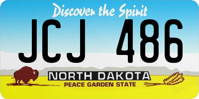 ND license plate JCJ486