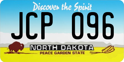 ND license plate JCP096
