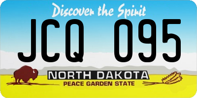 ND license plate JCQ095
