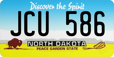 ND license plate JCU586