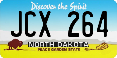 ND license plate JCX264
