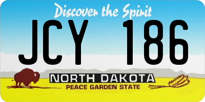 ND license plate JCY186