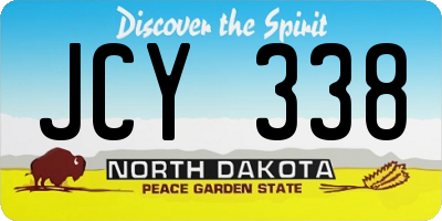 ND license plate JCY338