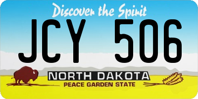 ND license plate JCY506