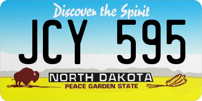 ND license plate JCY595