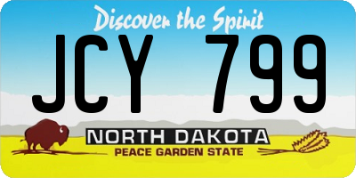 ND license plate JCY799