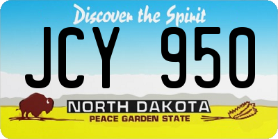 ND license plate JCY950
