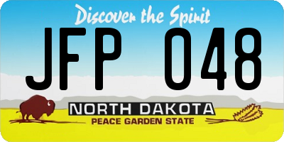 ND license plate JFP048