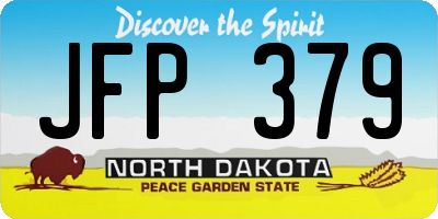 ND license plate JFP379