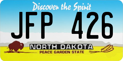 ND license plate JFP426