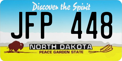 ND license plate JFP448