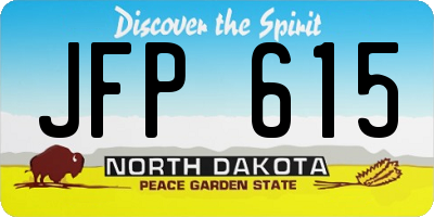 ND license plate JFP615