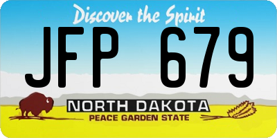 ND license plate JFP679