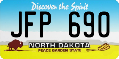 ND license plate JFP690