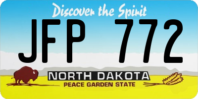 ND license plate JFP772