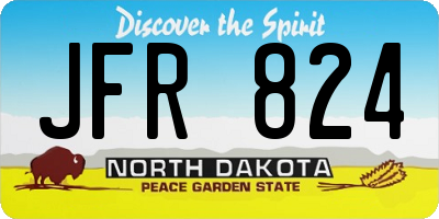 ND license plate JFR824