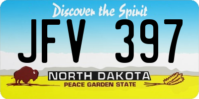 ND license plate JFV397