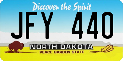 ND license plate JFY440