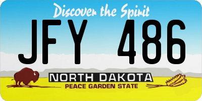 ND license plate JFY486