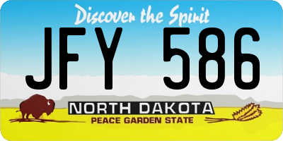 ND license plate JFY586