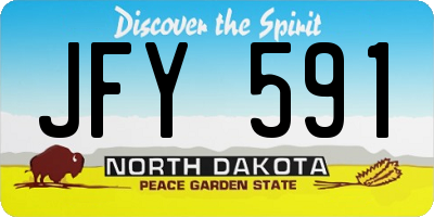 ND license plate JFY591