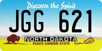 ND license plate JGG621