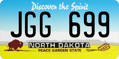 ND license plate JGG699