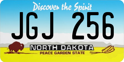 ND license plate JGJ256
