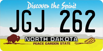 ND license plate JGJ262
