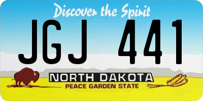 ND license plate JGJ441