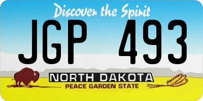 ND license plate JGP493